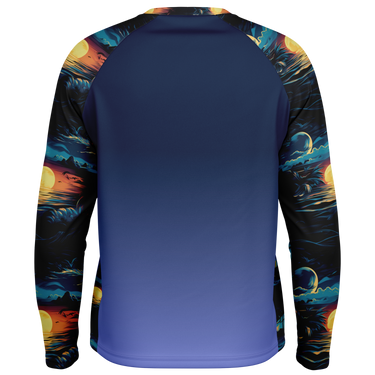 Chokefish™ Long Sleeve Every Day All Weather Trees&Boats Shirt Men's-016